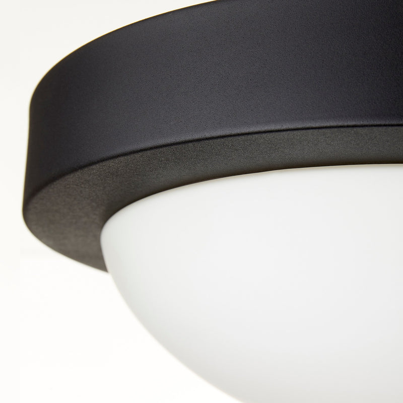 11" 2 Light Ceiling Mount in Textured Black