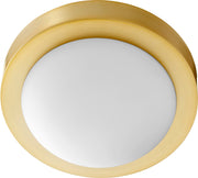 9" Ceiling Mount in Aged Brass