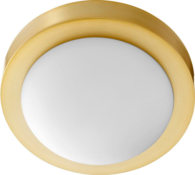 9" Ceiling Mount in Aged Brass