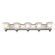 Rusty 5-Light 38" Vanity Light in Brushed Nickel