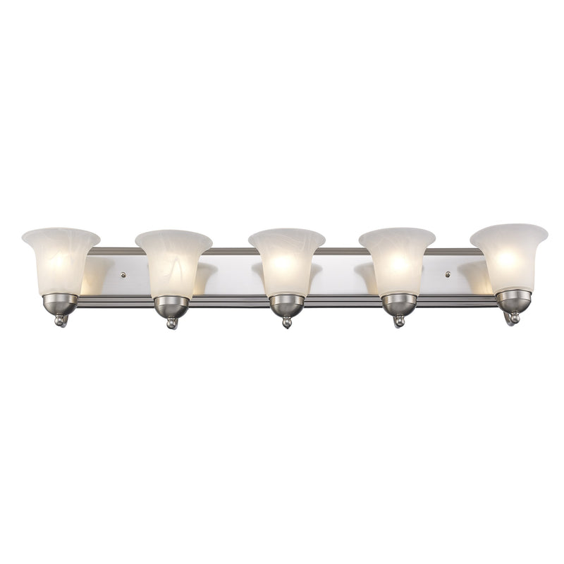Rusty 5-Light 38" Vanity Light in Brushed Nickel