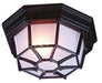 Bulkheads 1-Light Flushmount in Textured Matte Black