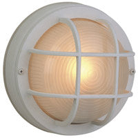 Bulkheads 1-Light Flushmount in Textured White