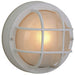 Bulkheads 1-Light Flushmount in Textured White