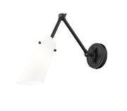 Julia 1 Light 5.25" Wall Sconce in Matte Black