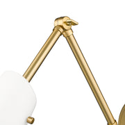 Julia 1 Light 5.25" Wall Sconce in Modern Gold