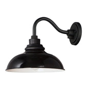 Granville 1 Light Outdoor Wall Sconce in Gloss Black / Black