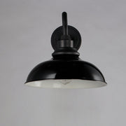 Granville 1 Light Outdoor Wall Sconce in Gloss Black / Black