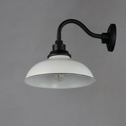 Granville 1 Light Outdoor Wall Sconce in White / Black