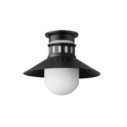Admiralty 1 Light Outdoor Flush Mount in Black