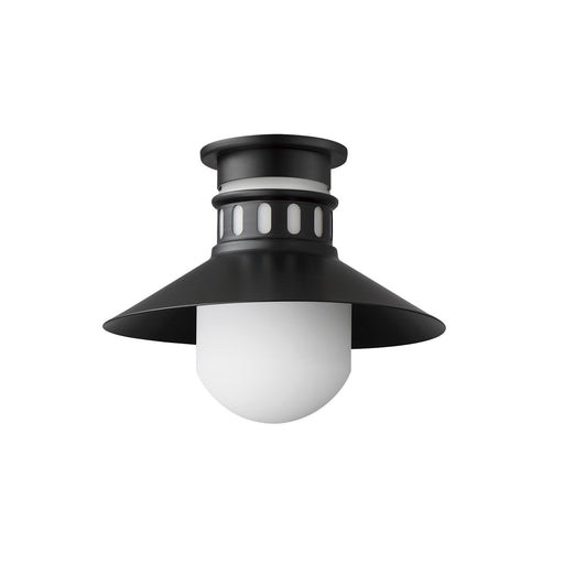 Admiralty 1 Light Outdoor Flush Mount in Black