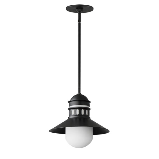 Admiralty 1 Light Outdoor Pendant in Black