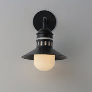 Admiralty 10" 1 Light Outdoor Wall Sconce in Black