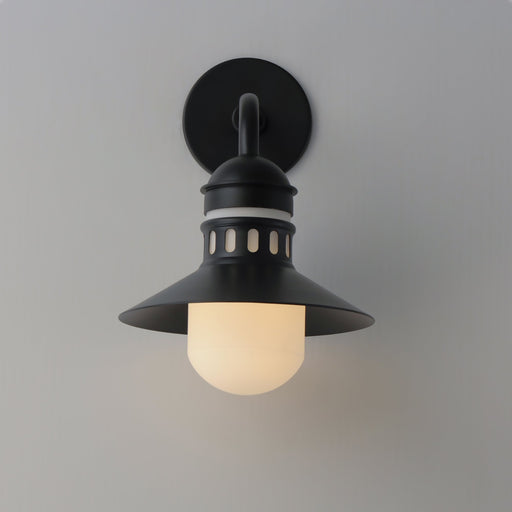 Admiralty 10" 1 Light Outdoor Wall Sconce in Black