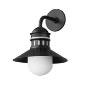 Admiralty 12" 1 Light Outdoor Wall Sconce in Black