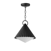Odette 13" Outdoor Pendant in Black
