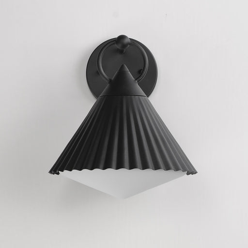 Odette 12" Outdoor Wall Sconce in Black