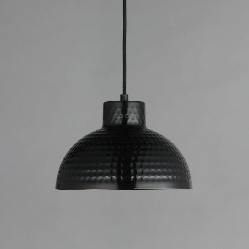 Rockport 10" Pendant in Black / Antique Copper