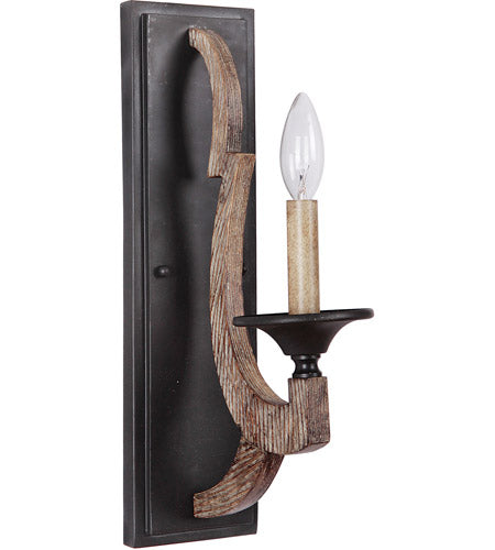 Winton 1 Light 8.63" Wall Sconce in Weathered Pine
