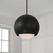 Dolby Globe Pendant in Black Iron