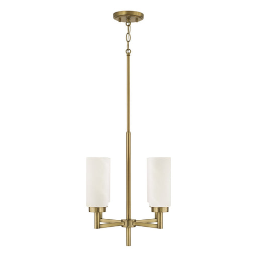 Alyssa 4-Light Chandelier in Aged Brass