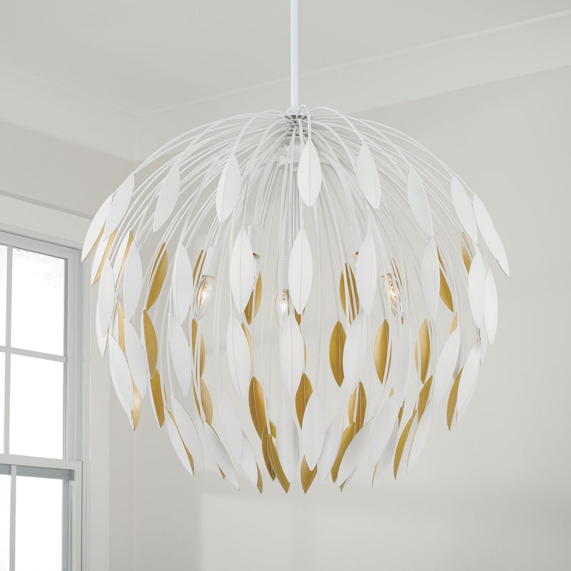 Margeaux 5-Light Pendant in Matte White