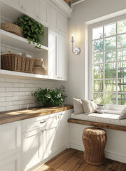 Allistair 1 Light 5.25" Wall Sconce in Brushed Nickel in a room setting