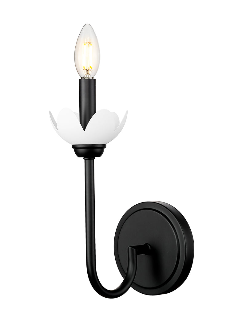 Allistair 1 Light 5.25" Wall Sconce in Matte Black