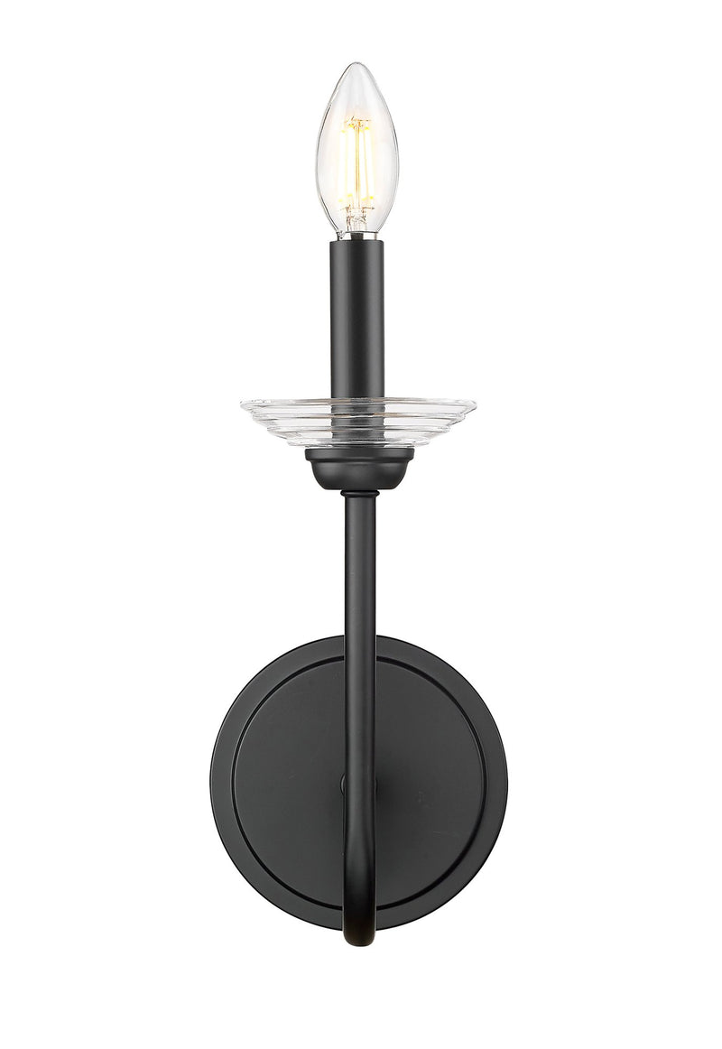 Allistair 1 Light 5.25" Wall Sconce in Matte Black