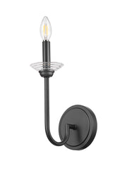 Allistair 1 Light 5.25" Wall Sconce in Matte Black
