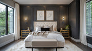 Allistair 1 Light 5.25" Wall Sconce in Matte Black in a room setting