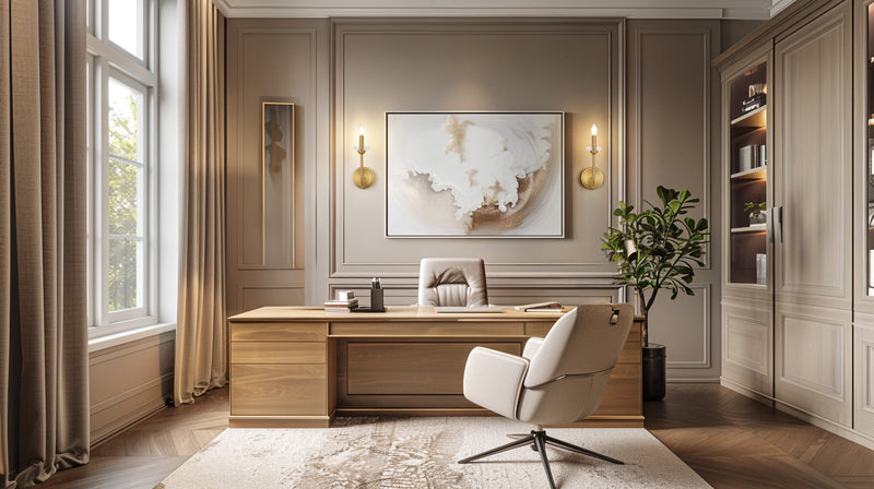 Allistair 1 Light 5.25" Wall Sconce in Modern Gold in a room setting