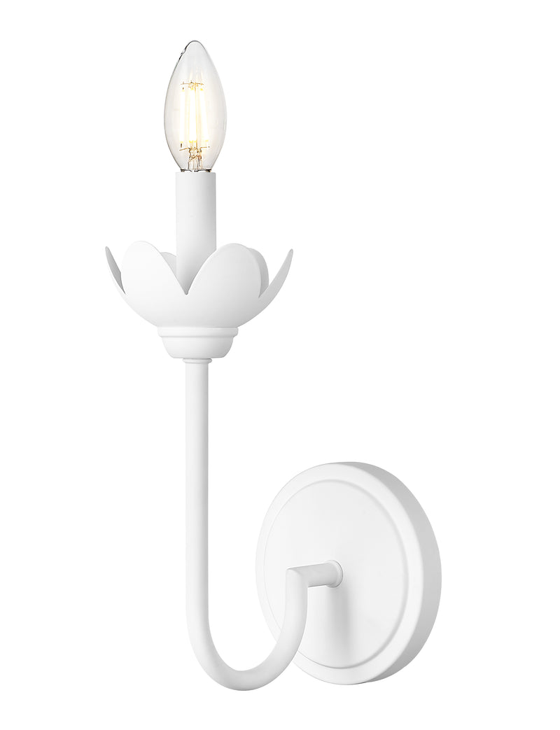 Allistair 1 Light 5.25" Wall Sconce in Tundra White