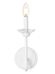 Allistair 1 Light 5.25" Wall Sconce in Tundra White