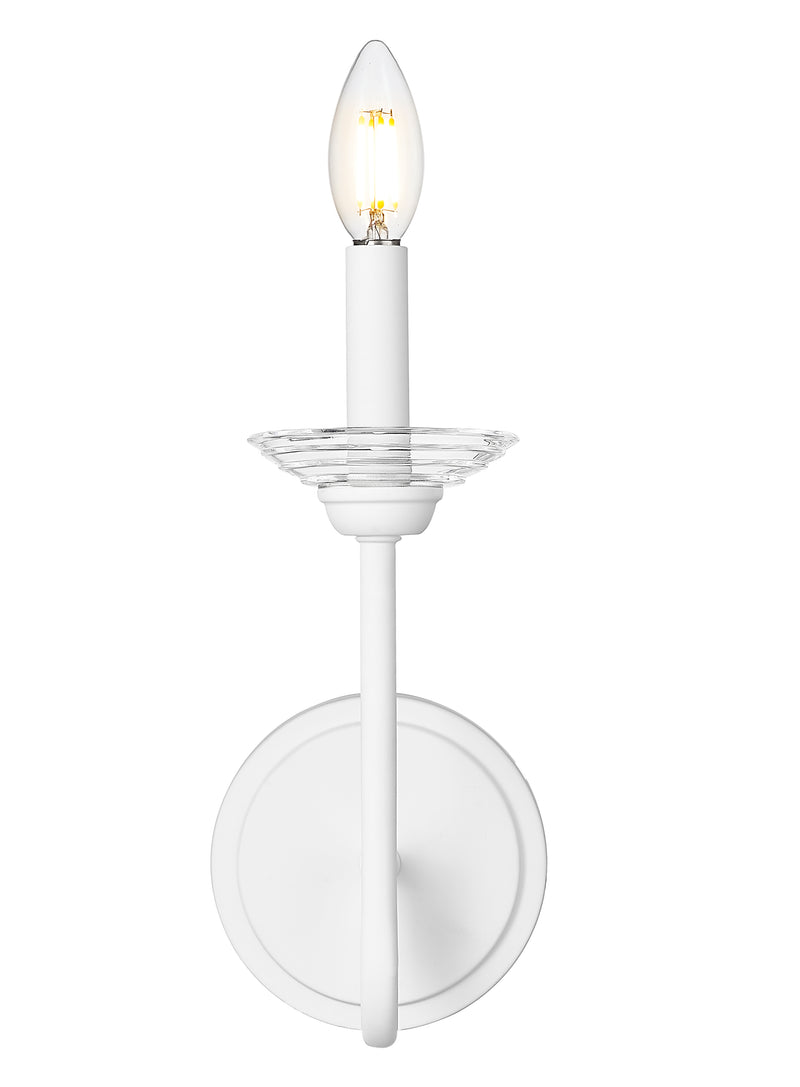 Allistair 1 Light 5.25" Wall Sconce in Tundra White