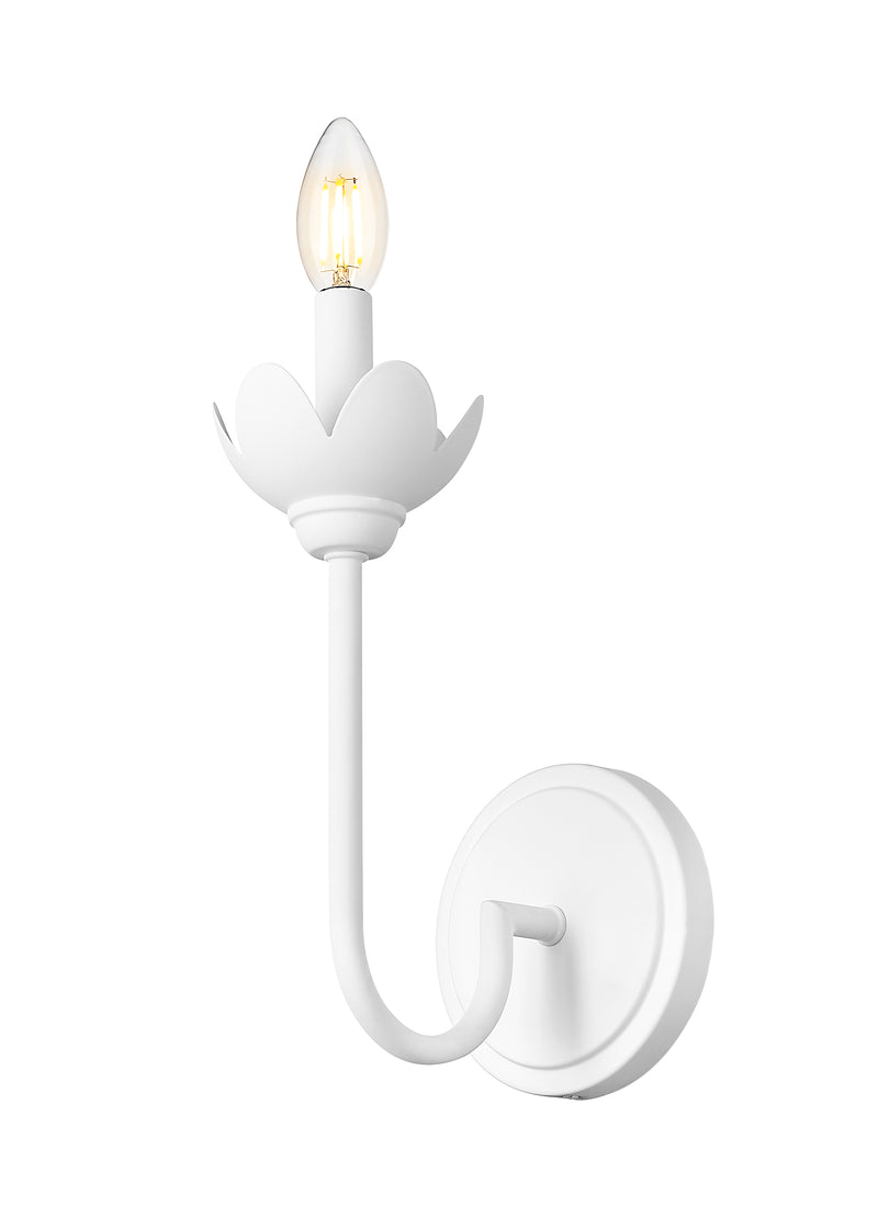 Allistair 1 Light 5.25" Wall Sconce in Tundra White