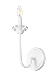 Allistair 1 Light 5.25" Wall Sconce in Tundra White
