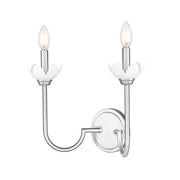 Allistair 2 Light 15" Wall Sconce in Brushed Nickel