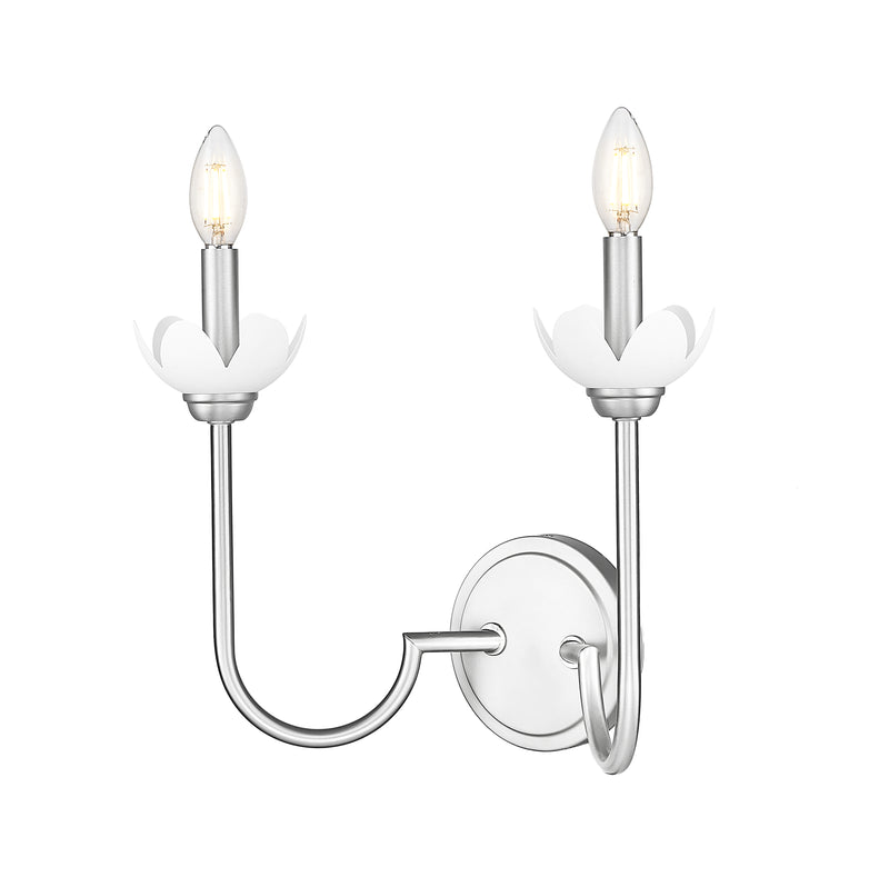Allistair 2 Light 15" Wall Sconce in Brushed Nickel