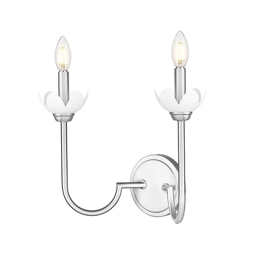 Allistair 2 Light 15" Wall Sconce in Brushed Nickel