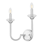 Allistair 2 Light 15" Wall Sconce in Brushed Nickel