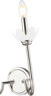 Allistair 2 Light 15" Wall Sconce in Polished Nickel