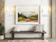 Allistair 2 Light 15" Wall Sconce in Tundra White in a room setting