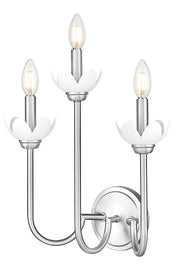 Allistair 3 Light 15" Wall Sconce in Brushed Nickel