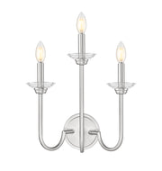 Allistair 3 Light 15" Wall Sconce in Brushed Nickel