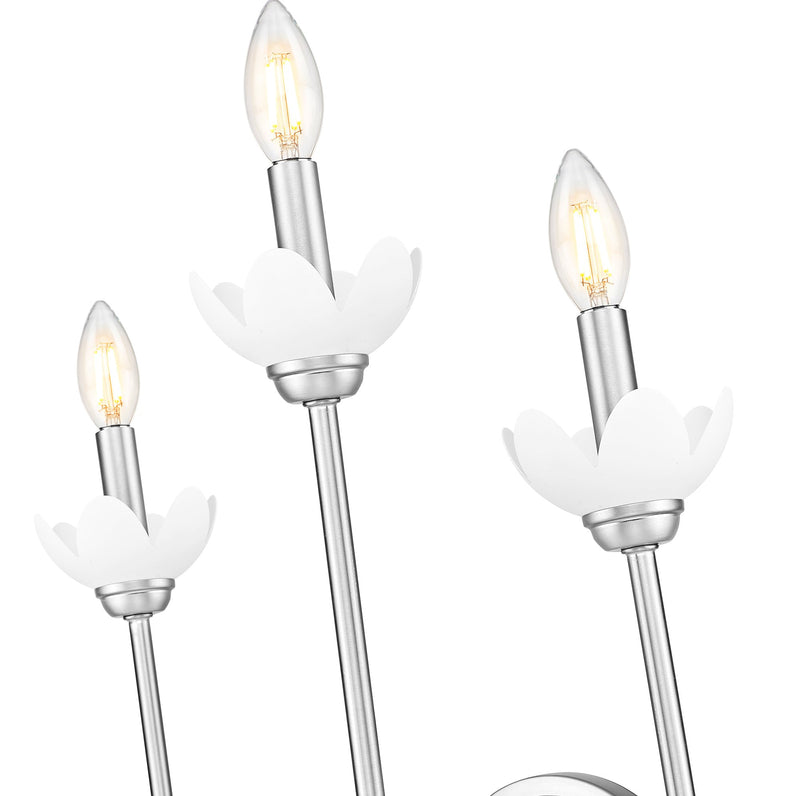 Allistair 3 Light 15" Wall Sconce in Brushed Nickel