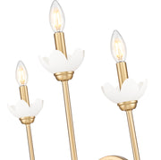 Allistair 3 Light 15" Wall Sconce in Modern Gold