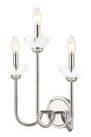 Allistair 3 Light 15" Wall Sconce in Polished Nickel