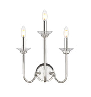 Allistair 3 Light 15" Wall Sconce in Polished Nickel