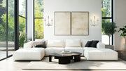 Allistair 3 Light 15" Wall Sconce in Polished Nickel in a room setting